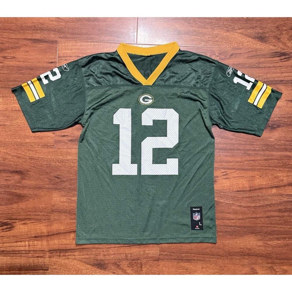 Aaron Rodgers Green Bay Packers Reebok NFL Jersey Youth‎ Size Large